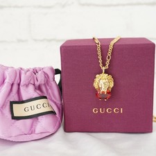 GUCCI Lion Head Gold Plated
