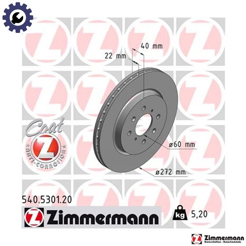 Brake disc 540 5301 - brake, for