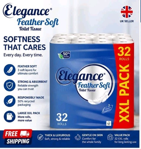 Elegance feather soft toilet - feather,