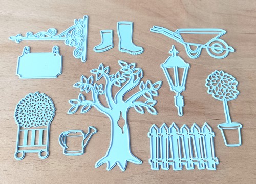 11pcs garden dies set tree - set,