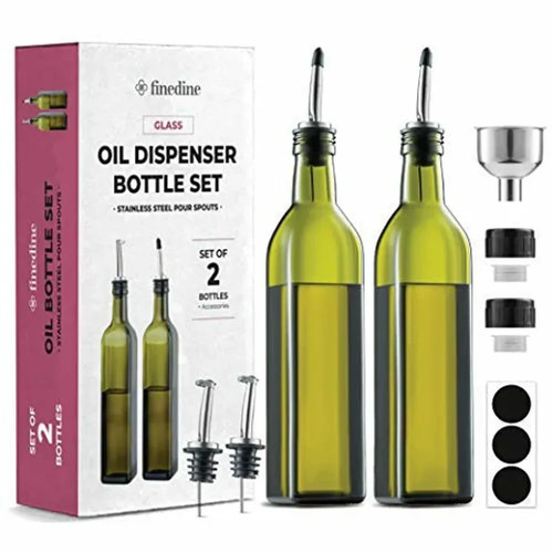 Elegant glass oil vinegar - &,