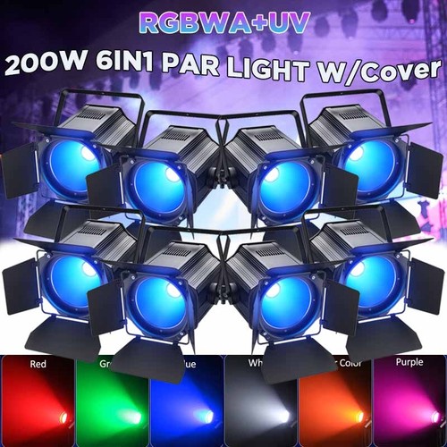 8pc 6in1 200w cob led - 8pc, uv