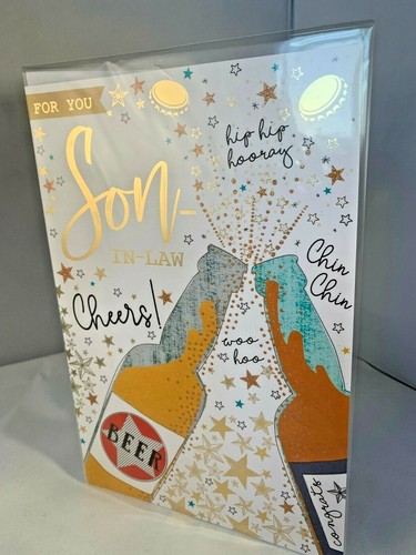 Son law birthday card - birthday,