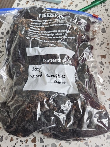 100g washed zwartbles sheep - zwartbles,