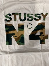 Stussy No.4 White Green Camo