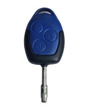 FORD TRANSIT MK7- 3 BUTTON BLUE REMOTE KEY FOB. TESTED. GENUINE OEM. . .