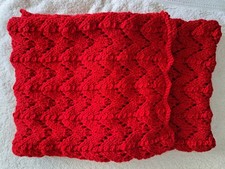 New Hand Knitted  Scarf In Aran Yarn