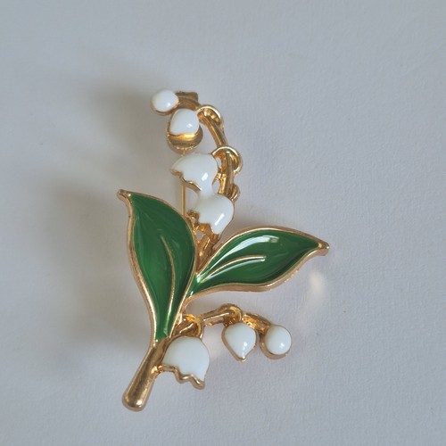 Lily the valley brooch - lily,