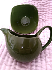 RETRO MIDWINTER Stylecraft GREEN MILK JUG & SUGAR BOWL  1950S VINTAGE