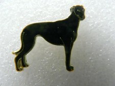 Greyhound pin badge brown - pin, badge.