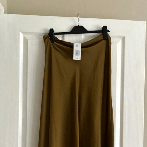 Matalan khaki polyester satin - matalan,
