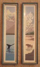 Framed Cross-Stitch Artwork x