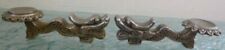 Two Vintage Metal Dragon Chop Stick rests