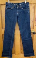 EARL JEANS TROUSERS 27 UK10 BOYFRIEND SUPERLOW BOOT  FIT DARK BLUE MADE IN USA