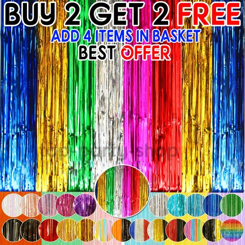 Foil fringe tinsel - 2m-3m,