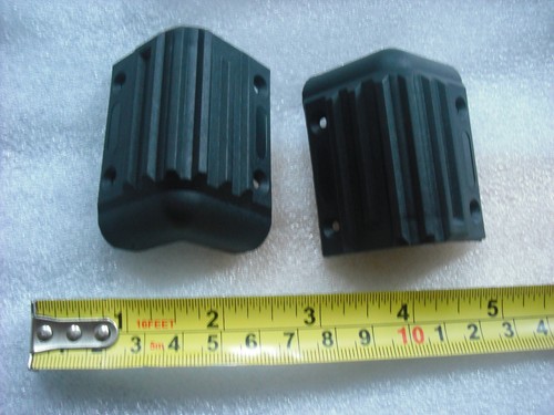 Black plastic protective - 2x,