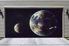 3D Blue Earth N153 Garage Door