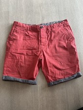 Men’s Coral Pink Chino Style Shorts W36 Primark Used