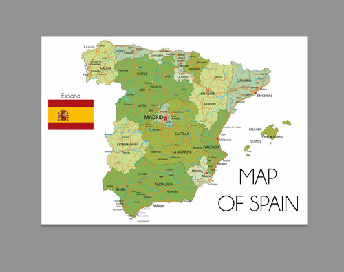 Map spain spanish regions - map,