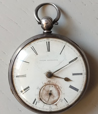 Thomas Yates Pocket Watch 1852 Solid Silver Slow Beat 7200 BPH Number 1935