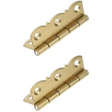 6 pcs Brass Hinges Musical Instrument Hinges Piano Accessories (Golden)