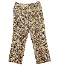 Zara Trousers Women's Leopard Print Waist 34" (UK 16) EUR L