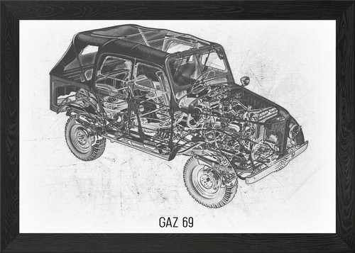 Gaz69 framed wall art poster - art,