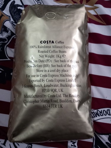 Costa coffee beans 1kg bag - coffee,