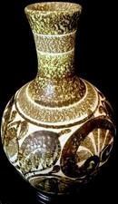 NO RESERVE - Vintage Studio Pottery Vase Art Handmade Textured Ceramic - DENBY