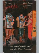 One Armed Bandits - Las Vegas Nevada Postcard
