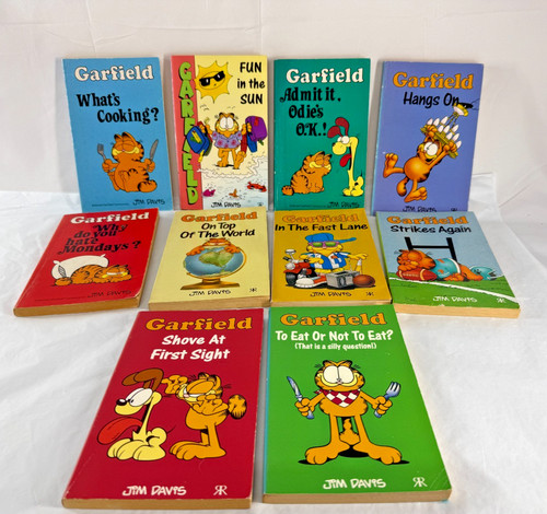 Vintage garfield book job lot - job,