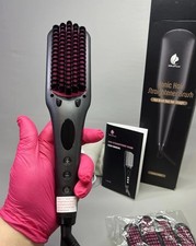 MiroPure Hair Straightener Ionic Brush Hot Nano Comb MCH Wide Heated 3D Teeth