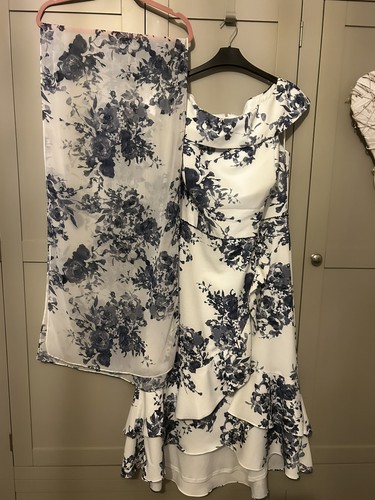Navy ivory floral mob mog - floral, mob/mog