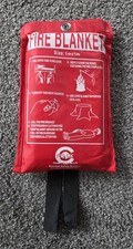Fire Blanket 1m x 1m  for Home Office Kitchen. CE MARKED Never used 
