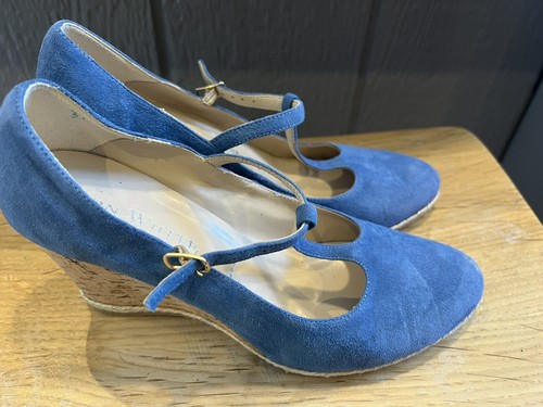 Ron white wedges women suede - white,