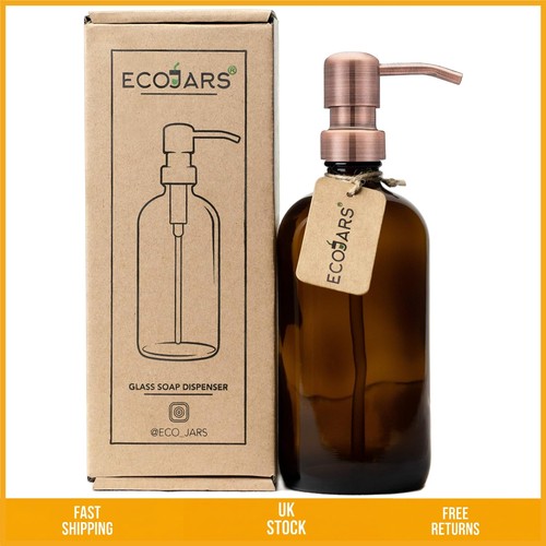 Elegant amber glass soap - glass,