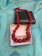 Vintage Style Red Beaded