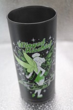 Disney Store Peter Pan Tinker Bell Drinking Glass Highball Tumbler Black Frosted
