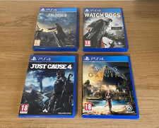 PS4 Games Bundle (x 4) - Final Fantasy / Assassins Creed / Watch Dogs - Boxed