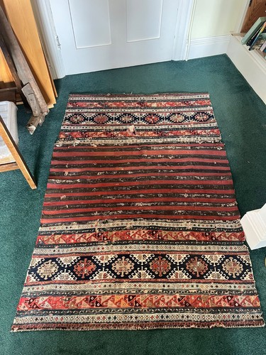 Vintage wool flatweave kilim - wool,