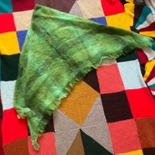 Vintage Mohair Wool Shawl