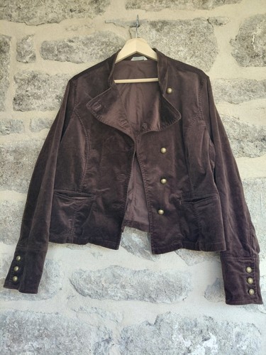 Y2k brown velvet bronze circle - velvet,