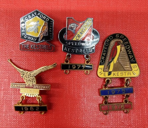 Vintage enamel badges