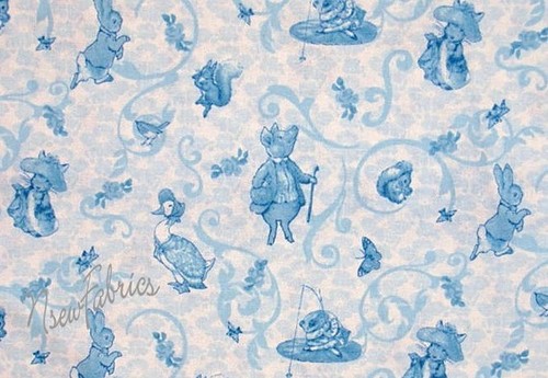 Beatrix potter cotton fabric - potter,