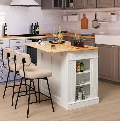 Kitchen island storage - kitchen,