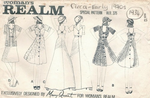 1970s vintage sewing - 1970s, pattern