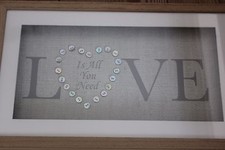 BOX SIGN WOOD FRAMED,GLASS