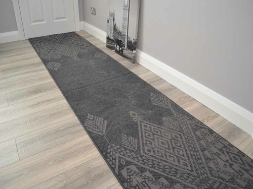 Black grey hall - black, rugs