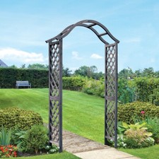 Wooden Garden Arch Outdoor Climbing Plant Support Trellis Arbour Path Archway