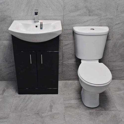 550mm anthracite vanity unit - 550mm,
